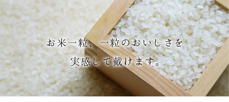 お米の一粒一粒を実感